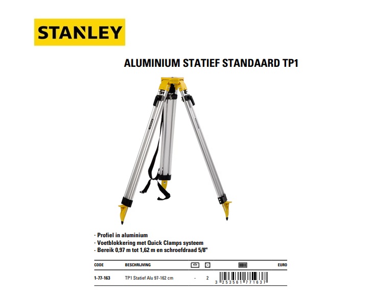 Statief TP1 97-162cm