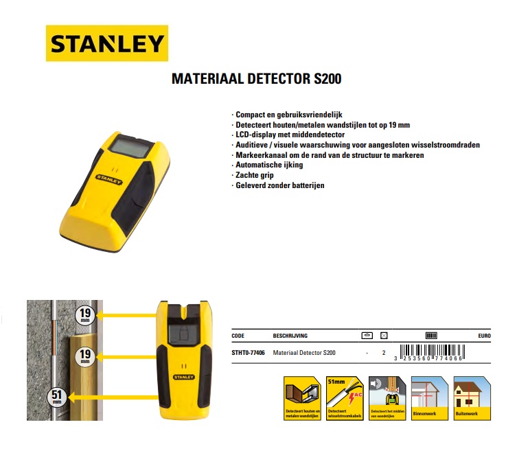 Materiaal Detector 200