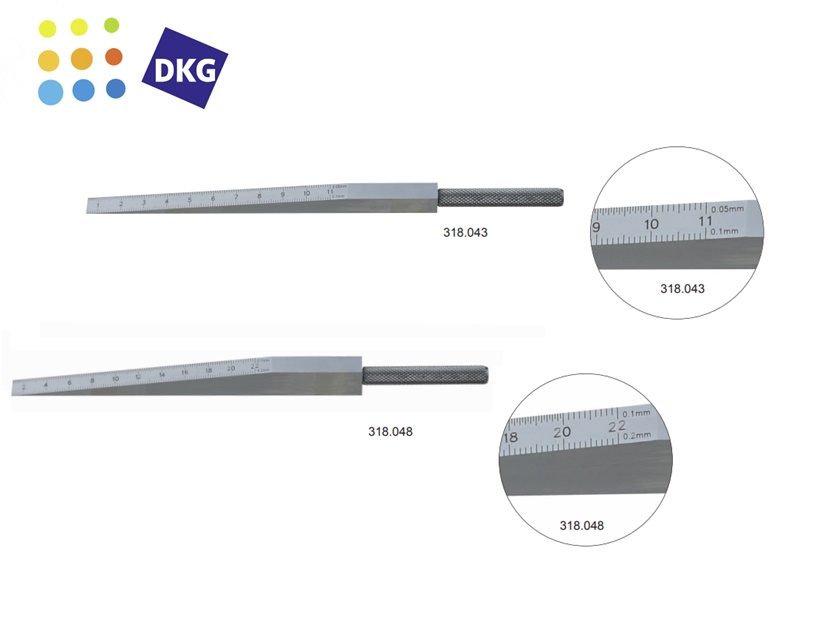 Meetwig 0,5-11 mm staal Aflezing 0,05 + 0,1 mm