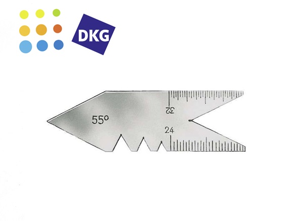 Schroefdraadkaliber Whitworth 55°