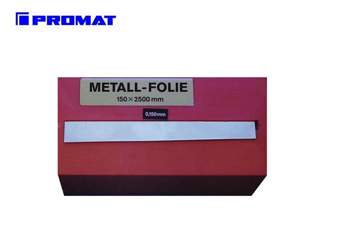 Metaalfolie RVS 0,025mm 150x2500mm