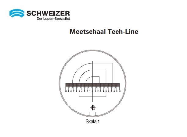 Meetschaal Tech-Line 25/2.5 mm schaal 1