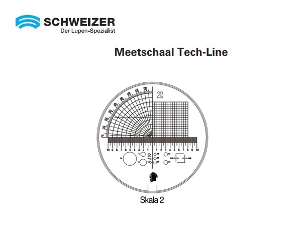 Meetschaal Tech-Line 25/2.5 mm schaal 2