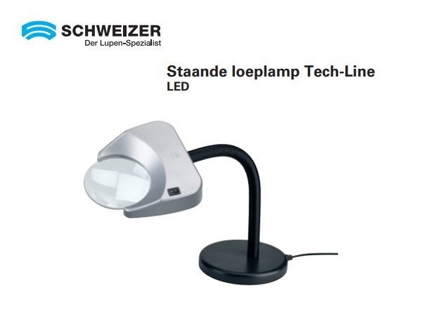 Staande loeplamp light Tech-Line 120 Ø mm 2x