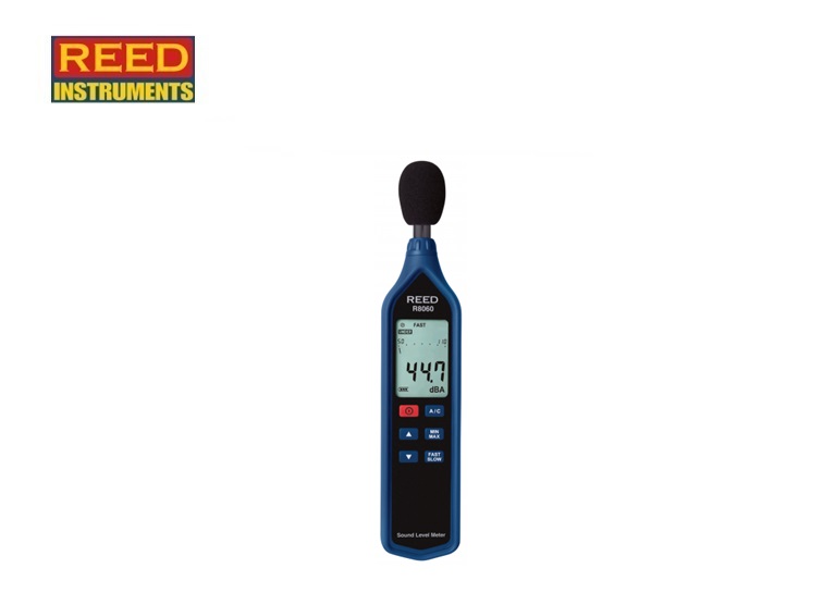 Geluidsniveaumeter met staafdiagram