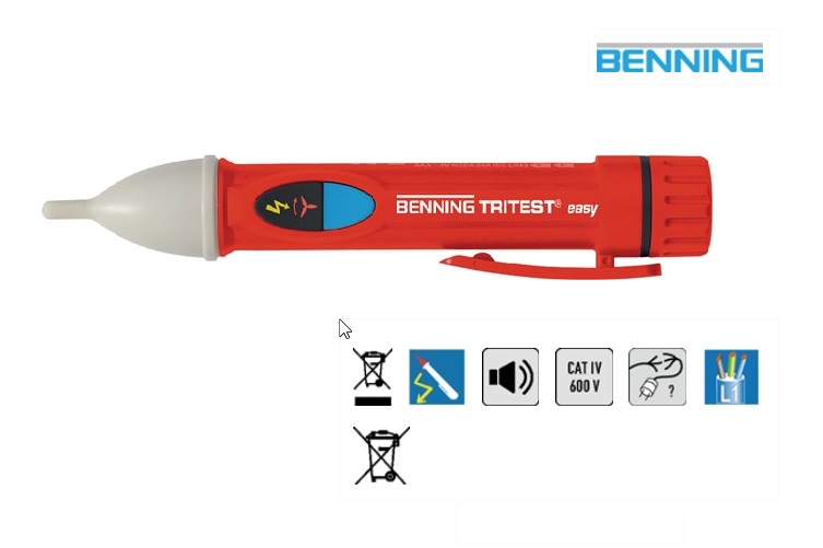 Draaiveld- / fasetester TRITEST easy 200 - 1000 V AC contactloos