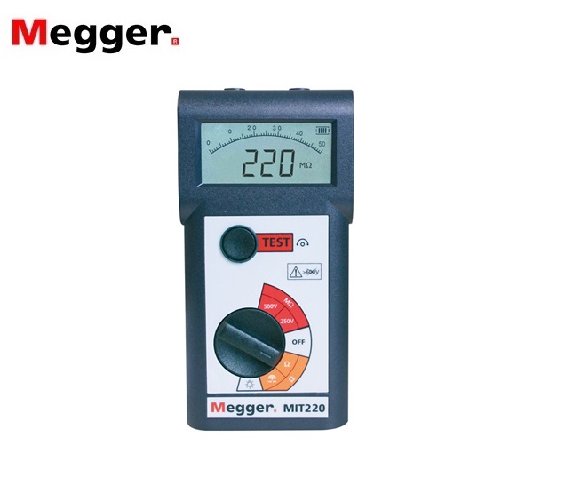 Megger MIT220 Isolatieweerstandtester 250V/500V met continuiteitstest