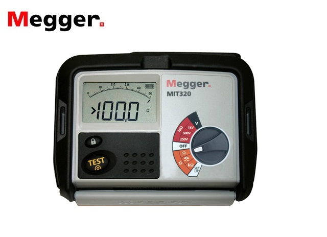 Megger MIT320 Isolatieweerstandmeter 250V/500V/1000V met continuiteitstes