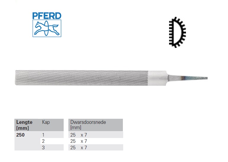 Pferd Halfronde vijl DIN 7261 E 10