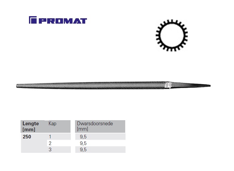 Ronde vijl DIN 7261 F 10