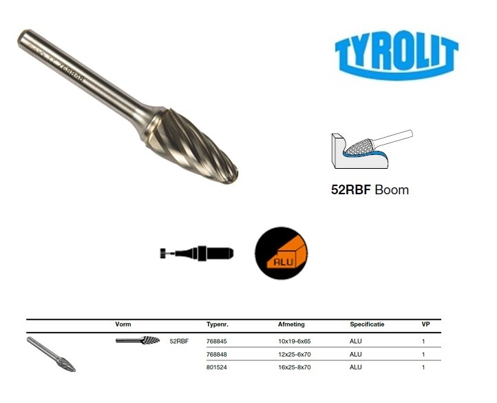 Tyrolit Boom Frees 52RBF 10x19-6x65