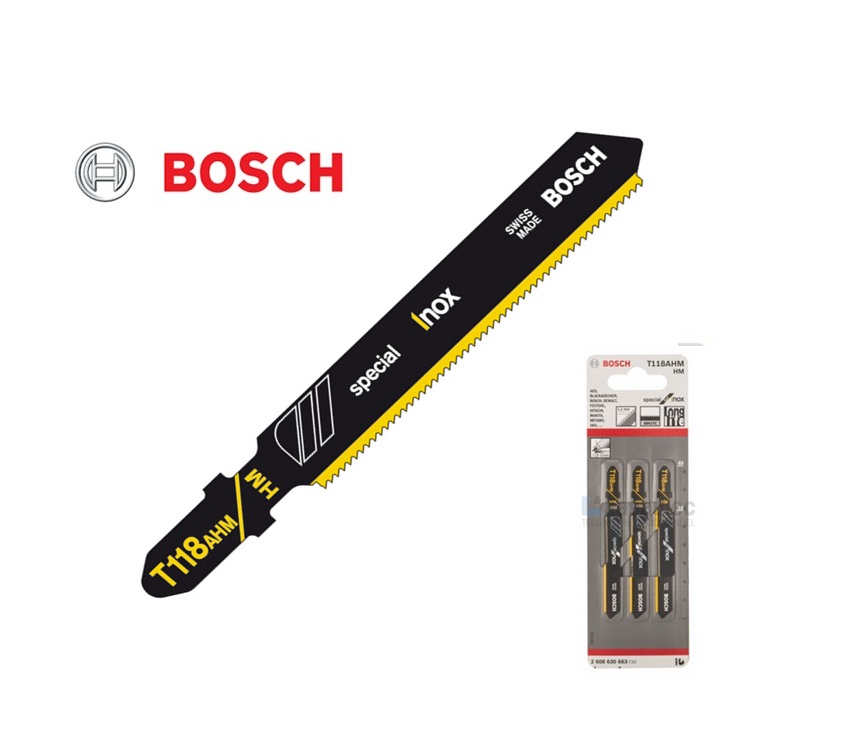 Bosch Decoupeerzaagblad T118AHM 1,5-3mm INOX 59x1,1 mm