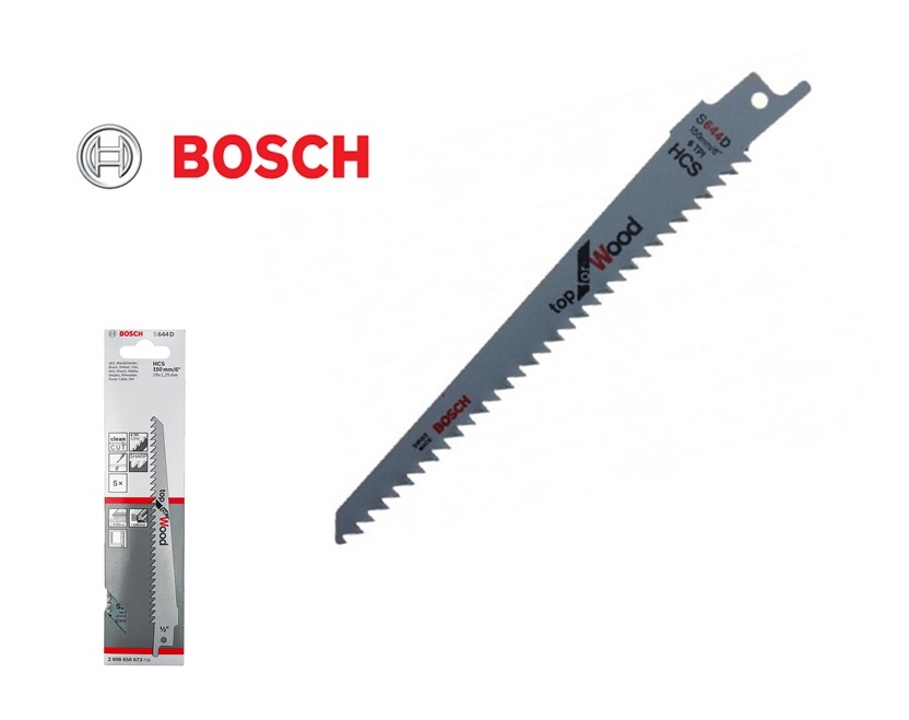 Bosch reciprozaagblad S644D 150x4,3mm + Kunst