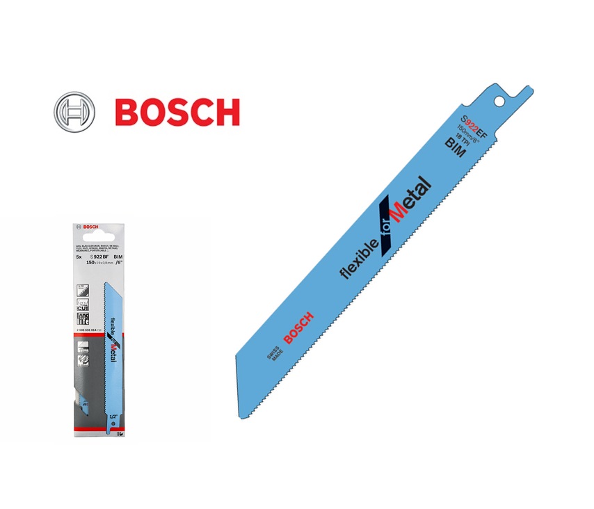Bosch Reciprozaagblad S922EF 150x1,4mm HSS-BI