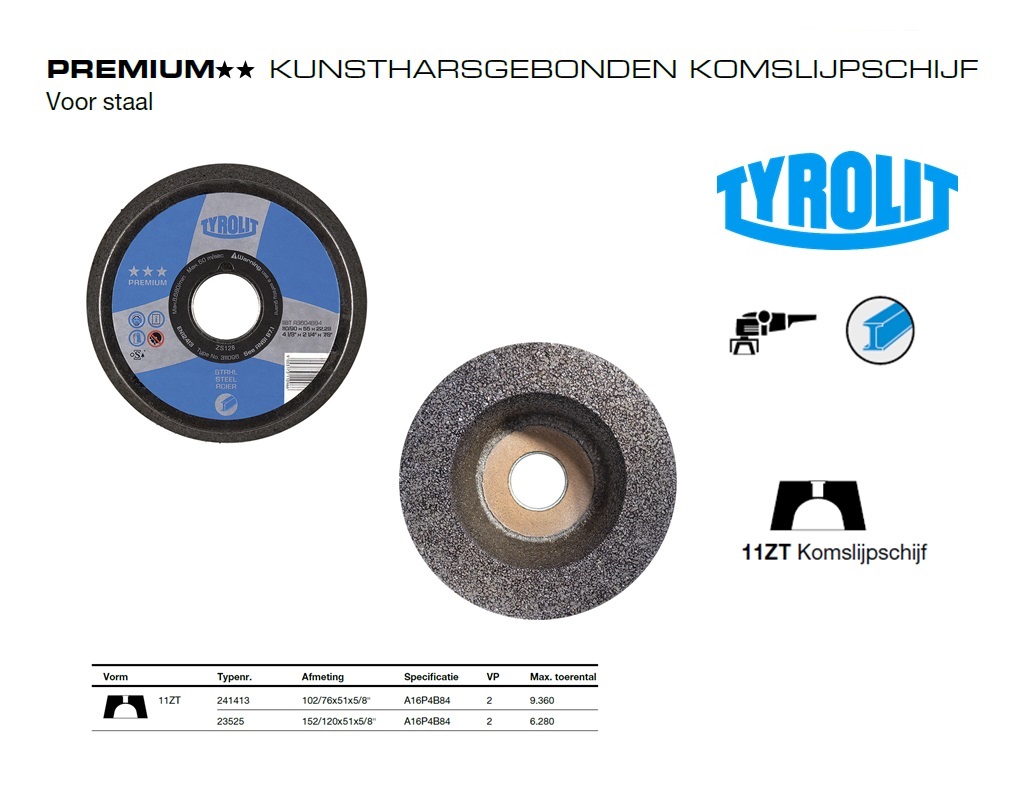 Komschijf 11ZT  152/120x51x5/8“ | DKMTools - DKM Tools