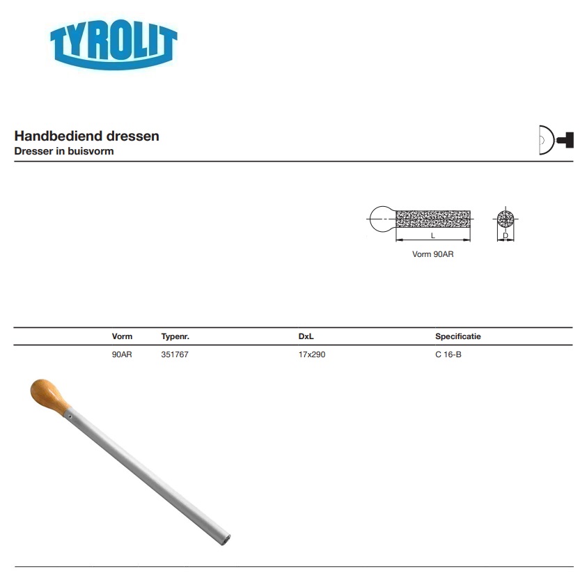 Handdresser 90AR 17x290 C 16 - B