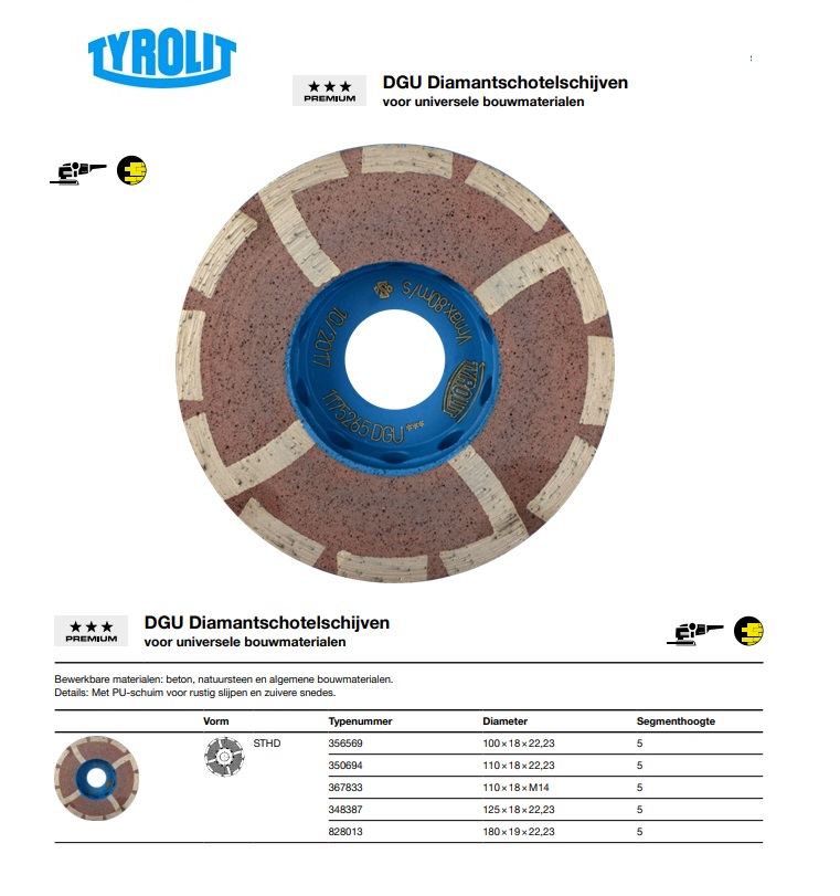 Diamantschotelschijf STHD 100x18x22,23 5 DGU