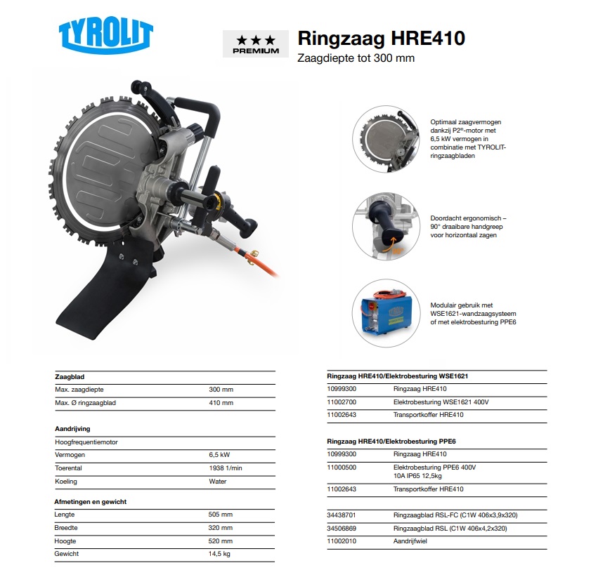 Ringzaag machine HRE410
