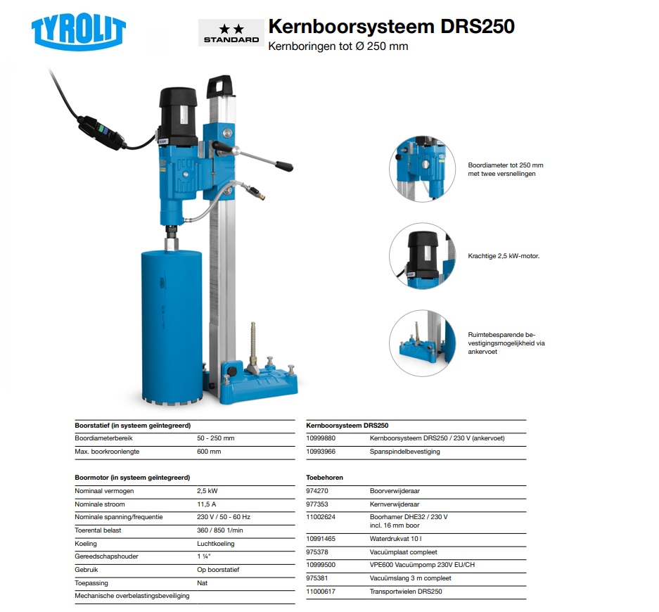 Boorsysteem DRS250