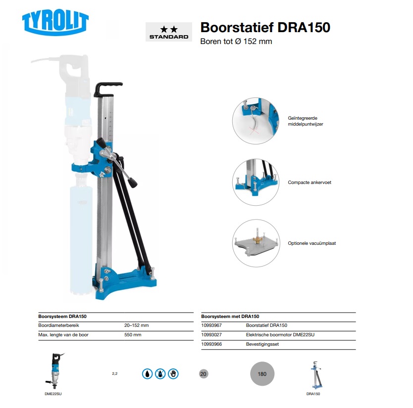 Boorstatief DRA150