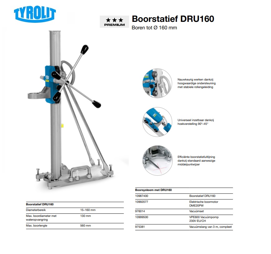 Boorstatief DRU160