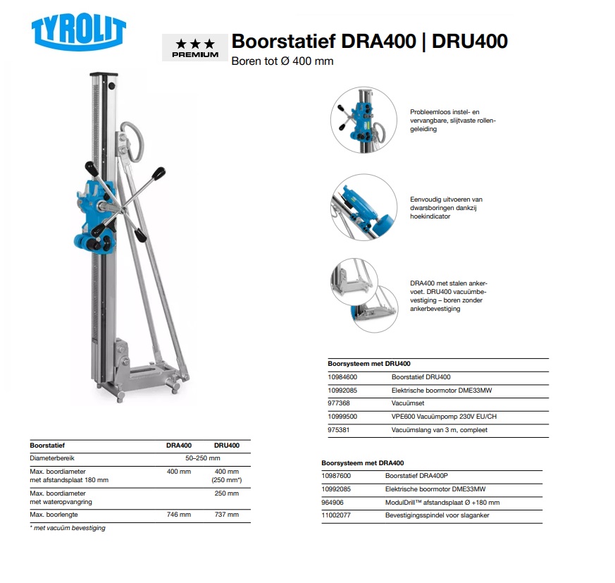 Boorstatief DRA400