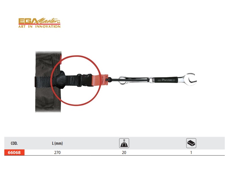 Band voor intrekbare lanyard accessoires ACO