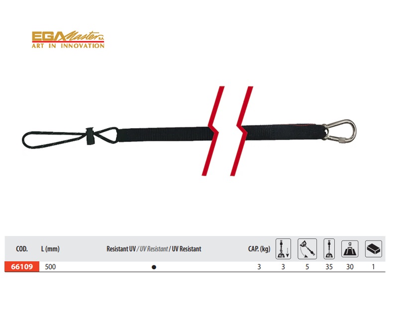 Lanyard sleutelhanger (zonder clip) 3 kg