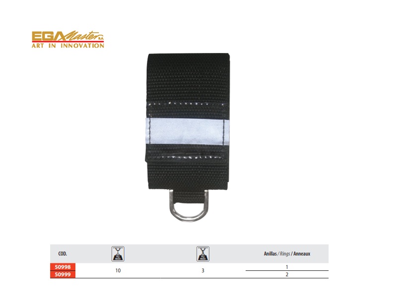 Accessoire met één ring voor gereedschapsriem