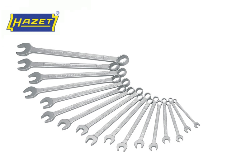 Ring-steeksleutel set 12-delig 10 - 22 mm Hazet 600N/12N | DKMTools - DKM Tools