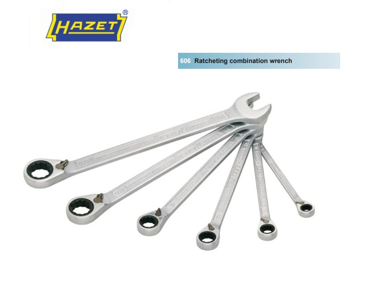 HAZET Ratel-ring-steeksleutelset 606/6-1