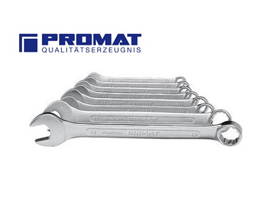 Ringsteeksleutel set 8-19mm 7 delig Form A Promat 4000823600 | DKMTools - DKM Tools