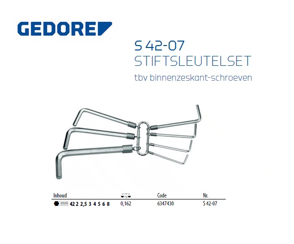 Stiftsleutelset 7-dlg 2,5-10 mm | DKMTools - DKM Tools