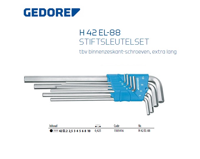 Stiftsleutelset 8-dlg 1/8-9/16AF | DKMTools - DKM Tools