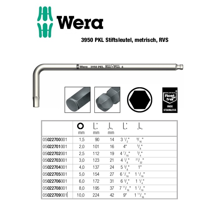 Stiftsleutel 4 mm | DKMTools - DKM Tools