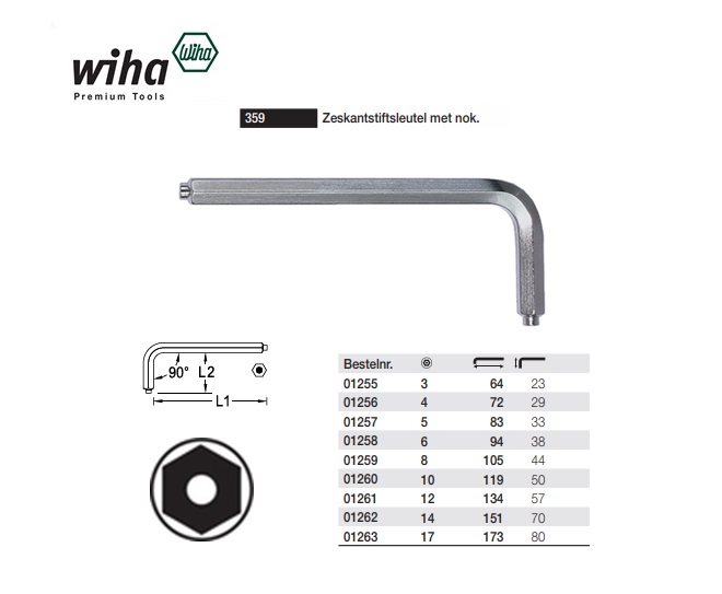 Wera 950 PKLS Inbussleutelset 1.5-10mm short