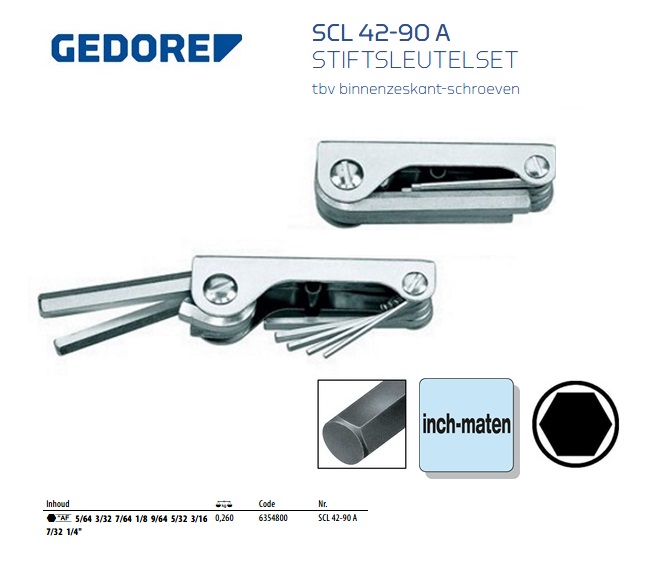 Stiftsleutelset 9-dlg 5/64-3/8AF | DKMTools - DKM Tools