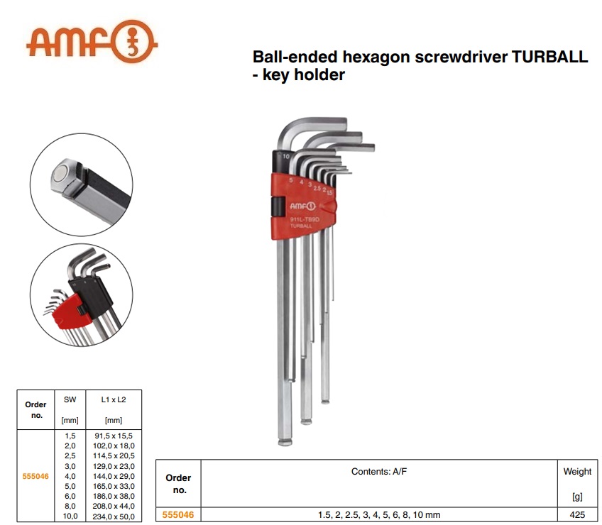 Kogelkop inbussleutel extra lang 8 mm | DKMTools - DKM Tools