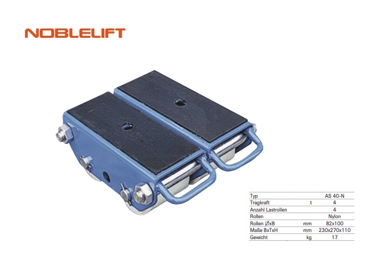 Transportroller 4 Ton AS40-N 23,0x27,0x11,0 cm