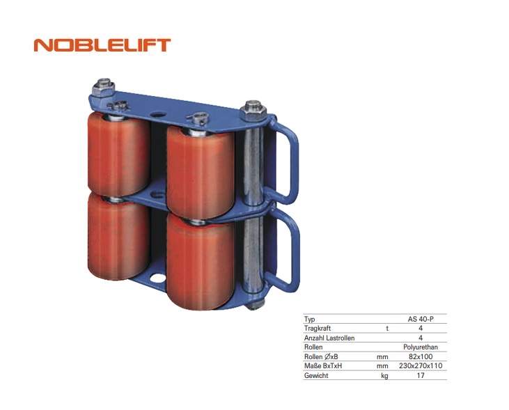 Transportroller 4 Ton AS40-P 23,0x27,0x11,0 cm