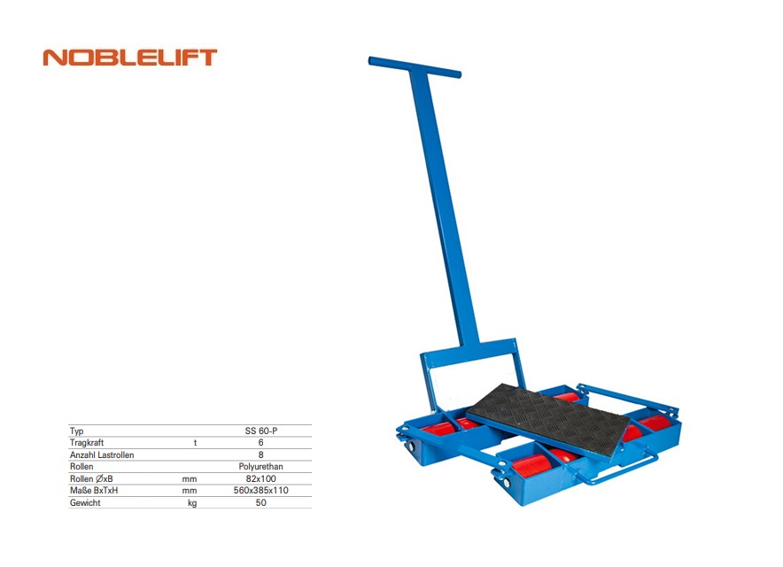 Rolwagen voor zware lasten SS60-P 345x270x110mm