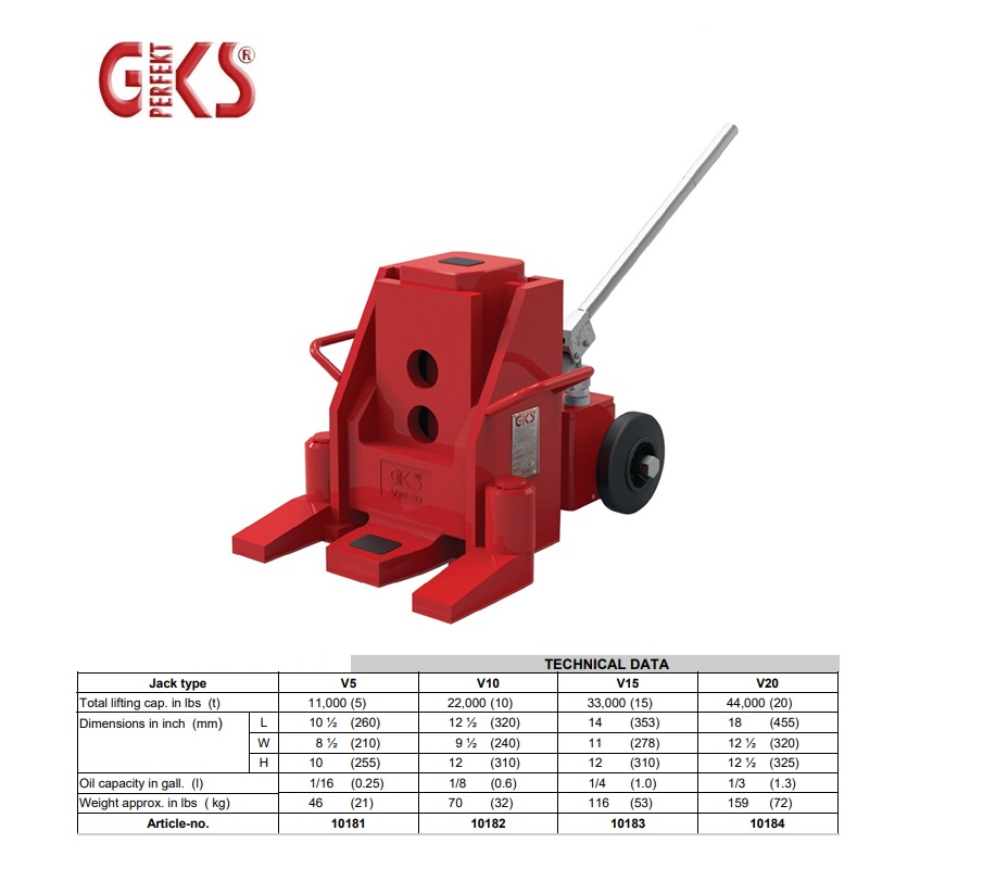 Hydraulische teenkrik V15 | DKMTools - DKM Tools