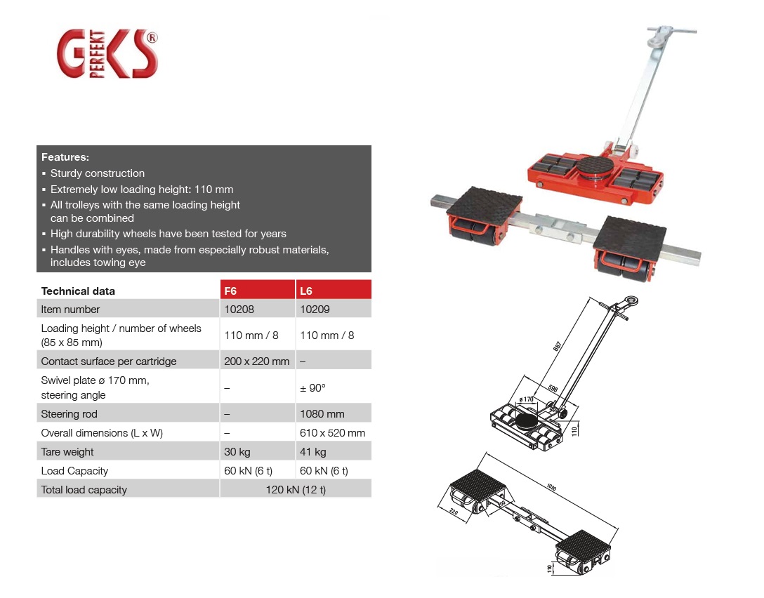 Transportrijgestel stuurbaar L12 | DKMTools - DKM Tools