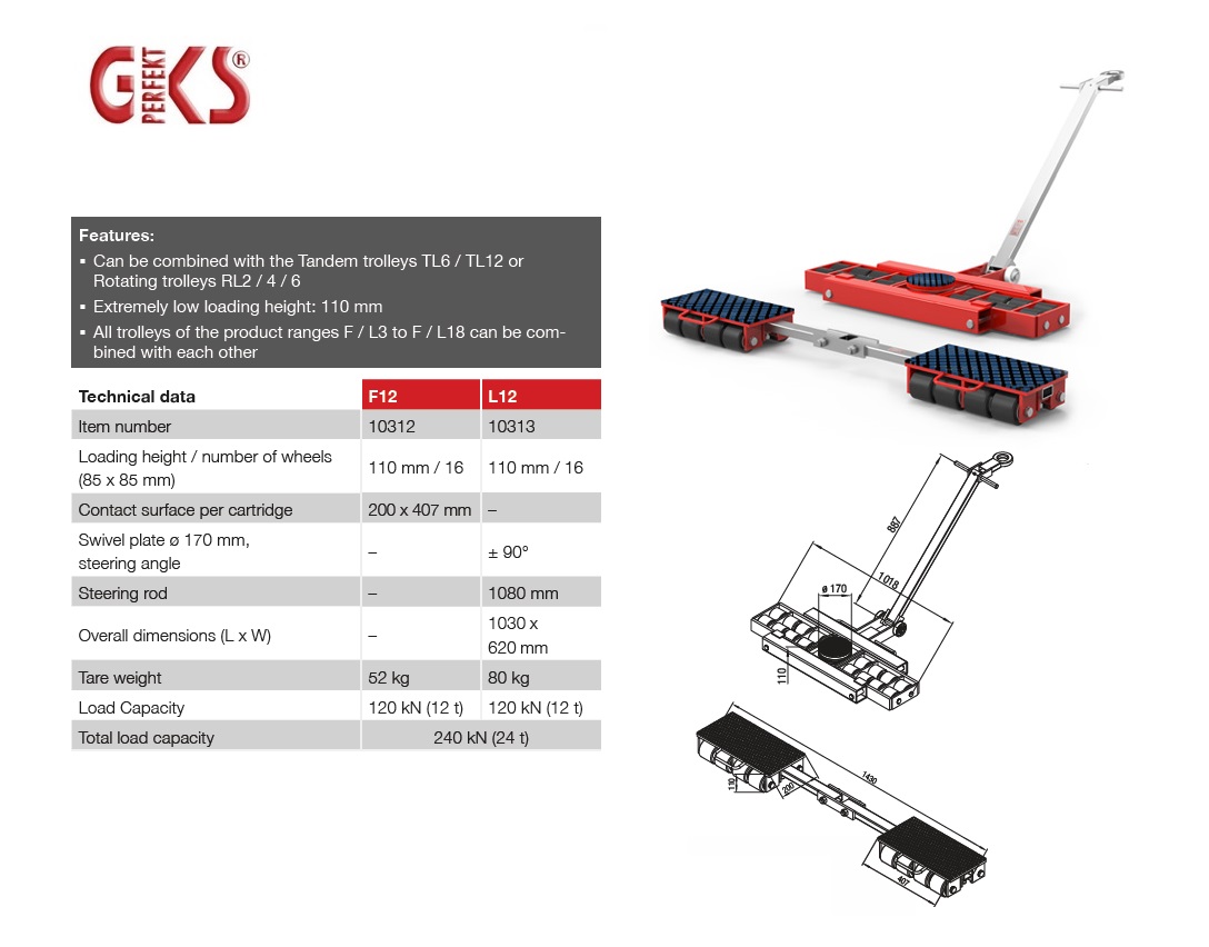 Transportrijgestel stuurbaar L3 | DKMTools - DKM Tools