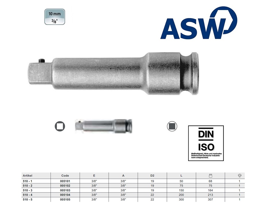 ASW Krachtverlengstuk 1