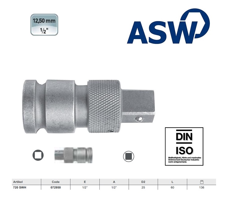 ASW Krachtsnelwisselhouder 1/2