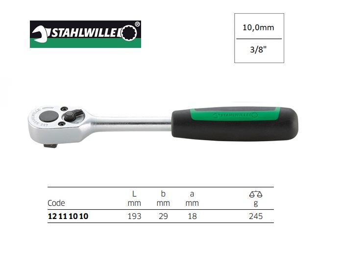 Stahlwille 435 Omschakelbare ratel 3/8