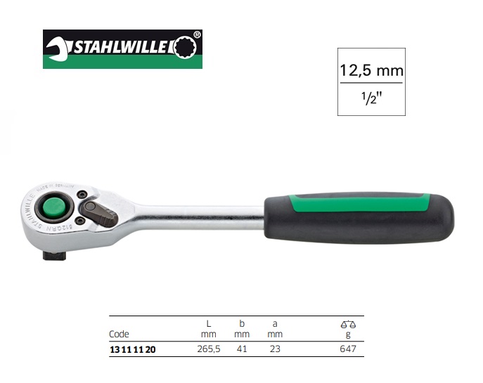 Stahlwille 512QR N Omschakelbare ratel 1/2