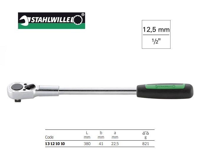 Stahlwille 532 Omschakelbare ratel 1/2