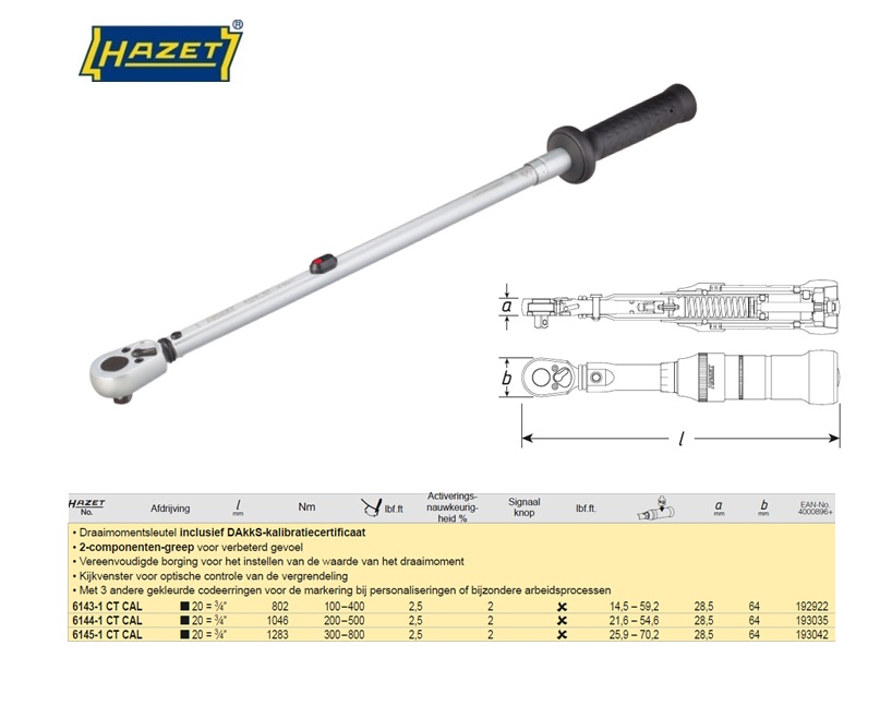 Momentsleutel 100-400Nm 14x18 6294-1CT | DKMTools - DKM Tools